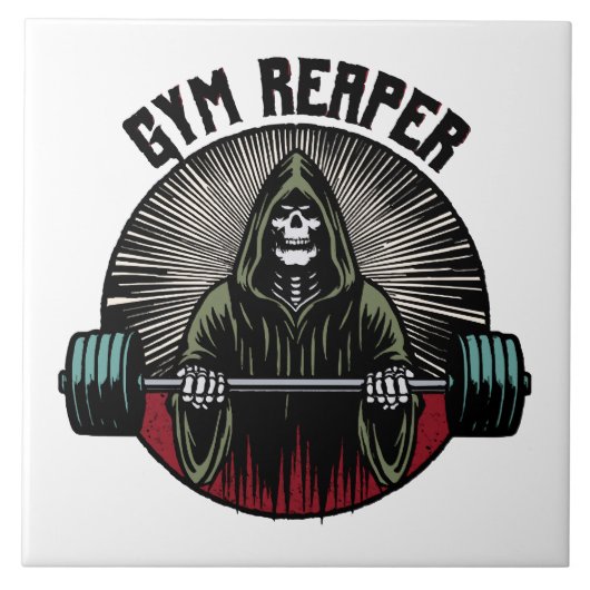 Gym Reaper Workout Tegeltje (Voorkant)