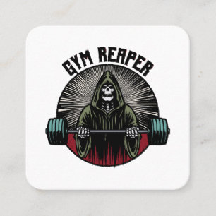 Gym Reaper Workout Vierkante Visitekaartje