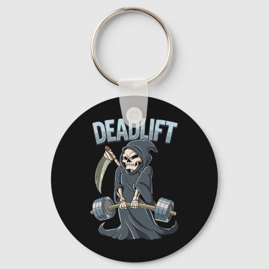 Gym Repeaer Deadlift Bodybuilding Sleutelhanger (Voorkant)