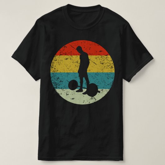 gym retro  silhouette 70s t-shirt (Design voorkant)