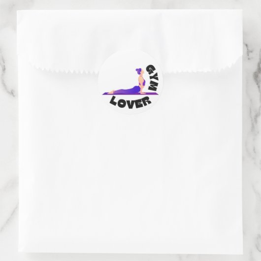 Gym Ronde Sticker (Tas)