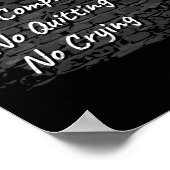 Gym Rules: geen klachten over de geschiktheid van  Poster (Hoek)