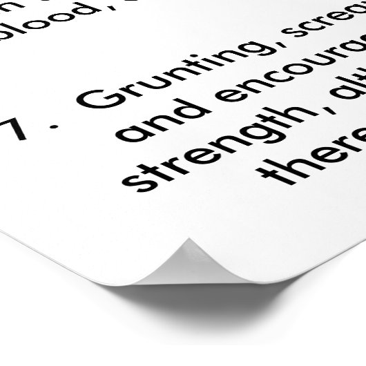 Gym Rules Poster (Hoek)