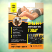 Gym Services Custom Window Cling Raamsticker (Vel 3)