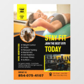 Gym Services Custom Window Cling Raamsticker (Vel)