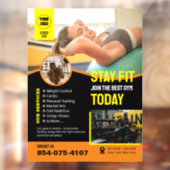 Gym Services Custom Window Cling Raamsticker (Vel 2)