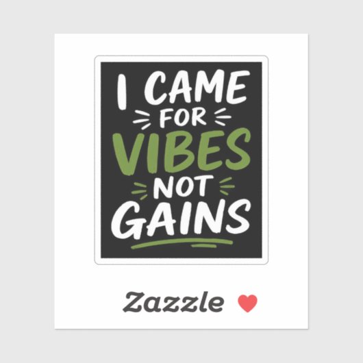 Gym Sfeer Zwart Sticker (Vel)