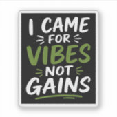 Gym Sfeer Zwart Sticker (Voorkant)