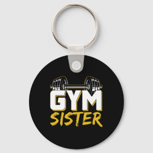 Gym Sister Fitness Gewichtheffen Training Sleutelhanger
