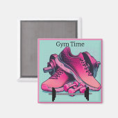 Gym Sneakers met Barbell Gym Tijd Magneet (Voorkant / Achterkant)