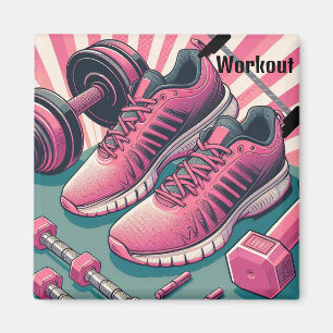 Gym Sneakers met Vrije Gewichten Workout Magneet