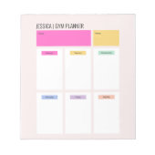 Gym sport werkuitnaam simpele pastelwekelijks notitieblok (Voorkant)