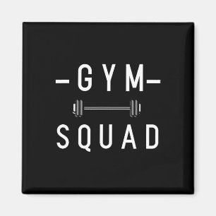 Gym Squad Bodybuilding Motivatie Quote Gym Werk Magneet