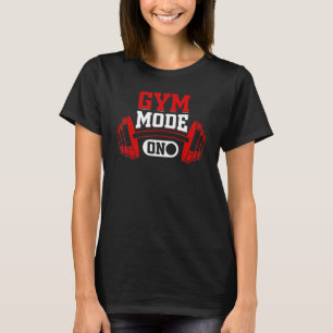 Gym-stand op buikbouw Gym Bodybuilder Fitness W T-shirt