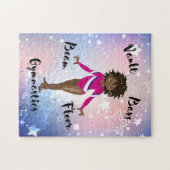 Gym Star African American, bruine ogen, roze Leo Legpuzzel (Horizontaal)