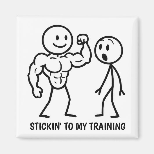 Gym Stick Figuur Magneet (Voorkant)