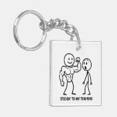 Gym Stick Figuur Sleutelhanger (Voorkant Links)