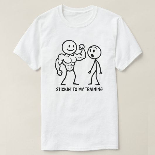 Gym Stick Figuur T-shirt (Design voorkant)
