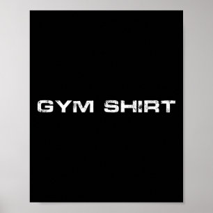 Gym T-shirt Bodybuilding Gewichtheffen Lover Worko Poster