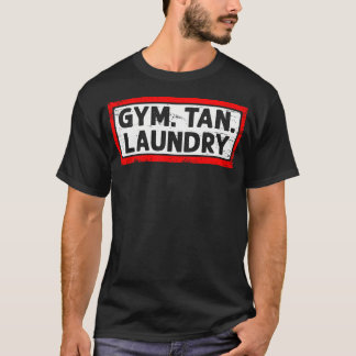 Gym Tan-wasgoed fitness oefent fitness uit Gym Fre T-shirt