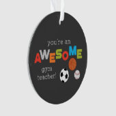 Gym Teacher Appreciation Day Balls, Geweldige Ornament (voorkant)