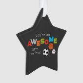Gym Teacher Appreciation Day Balls, Geweldige Ornament (voorkant)
