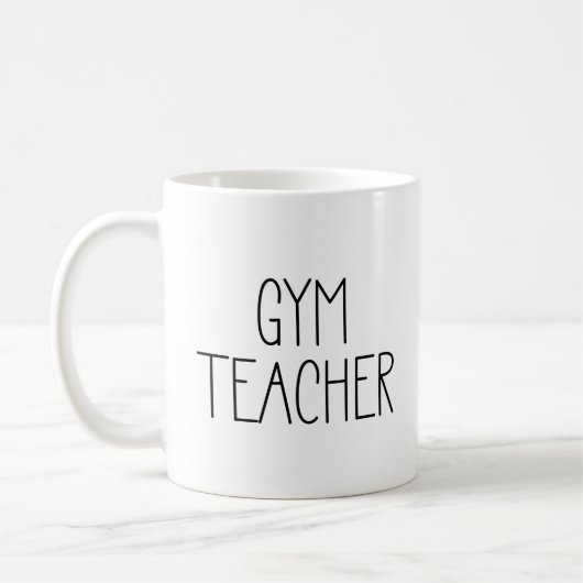 Gym Teacher Coffee Mok (Links)