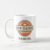 Gym Teacher Personalized Kantoor Mok Gift (Links)
