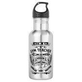 Gym Teacher Water Bottles Funny Gifts for Men Wome Waterfles (Voorkant)
