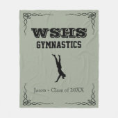 Gym Team Fleece Med Blanket Black Text voor jongen (Voorkant)