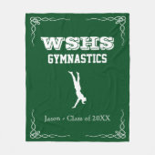 Gym Team Fleece Med Blanket White Text voor jongen (Voorkant)