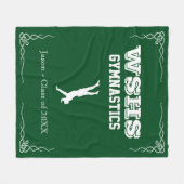 Gym Team Fleece Med Blanket White Text voor jongen (Voorkant (Horizontaal))