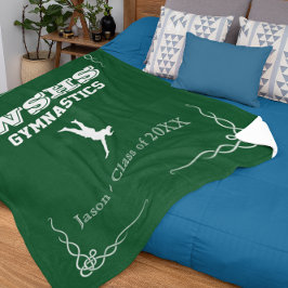 Gym Team Fleece Sm Blanket White Text voor jongens