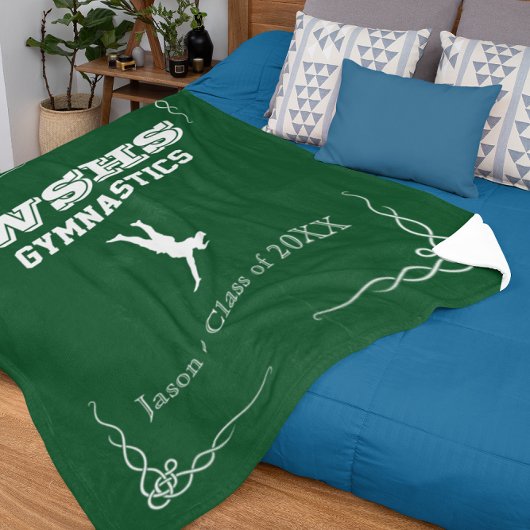 Gym Team Fleece Sm Blanket White Text voor jongens Deken
