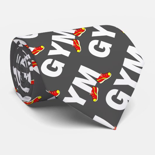 Gym Tekst Sneakers Stropdas (Opgerold)