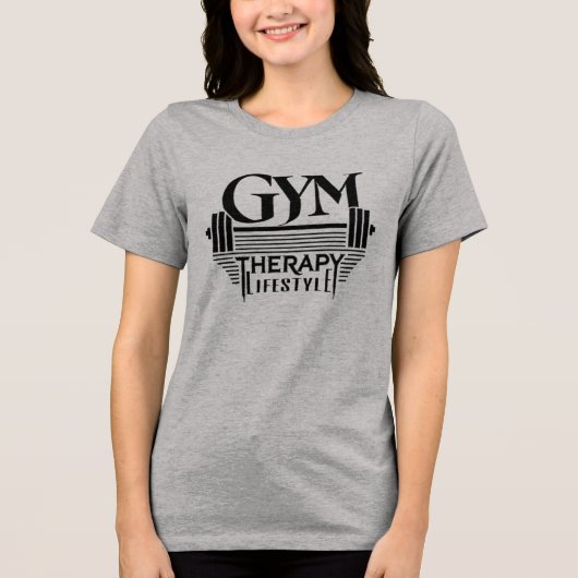 GYM Therapy Lifestyle Tri-Blend Shirt (Voorkant)