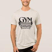 GYM Therapy Lifestyle Tri-Blend Shirt (Voorkant)