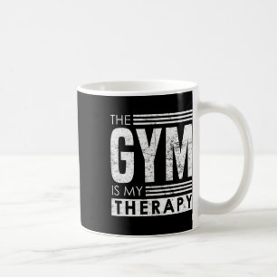 Gym Therapy - Zelfvertrouwen Bodybuilding Phrase Koffiemok
