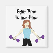 Gym Time is me Tijd Magneet (Voorkant)