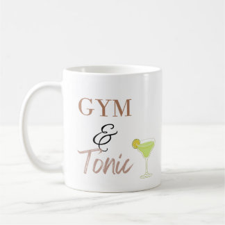 Gym & Tonic Funny Fitness Gift for Workout Lovers  Koffiemok