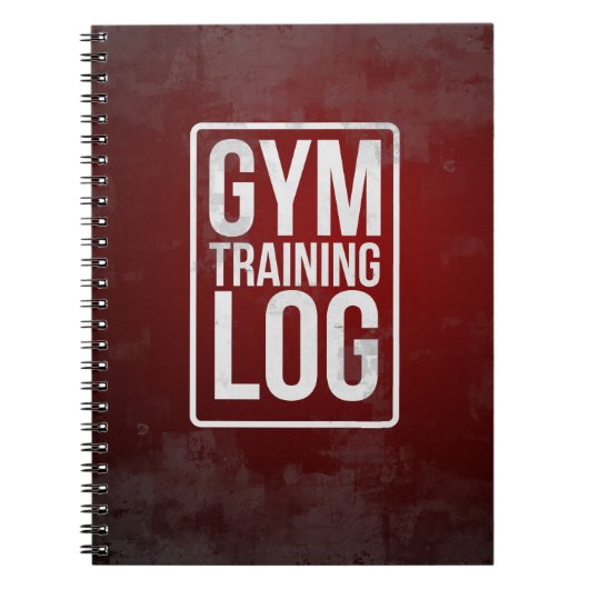 Gym Training Log Notitieboek (Voorkant)