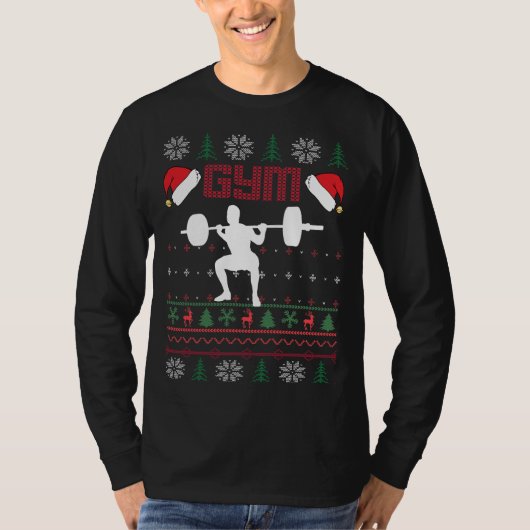 Gym Ugly Kerstmis T-shirt (Voorkant)