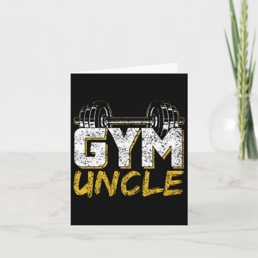 Gym Uncle Black Workout Kaart (Voorkant)