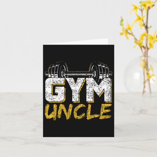 Gym Uncle Black Workout Kaart (Gele Bloem)