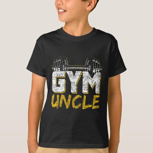 Gym Uncle Black Workout T-shirt (Voorkant)