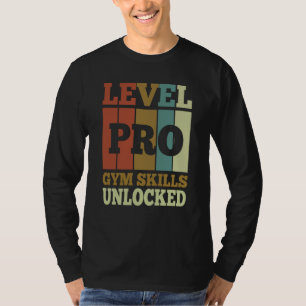 Gym Vaardigheden Pro Ontgrendeld Vintage Stijl Uni T-shirt