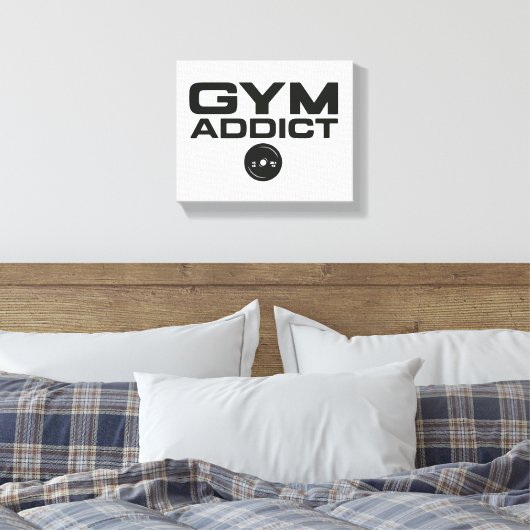 Gym verslaafde canvas afdruk (Insitu (Slaapkamer))