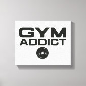 Gym verslaafde canvas afdruk (Voorkant)