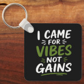 Gym Vibes Zwart Sleutelhanger (Voorkant)