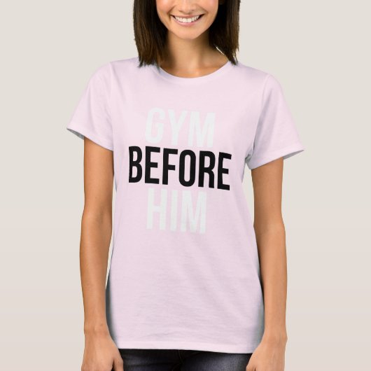 Gym voor hem t-shirt (Voorkant)